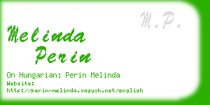 melinda perin business card